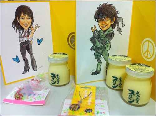 Hideo-Kojima-Yumi-Kikuchi-Caricatures-Metal-Gear  