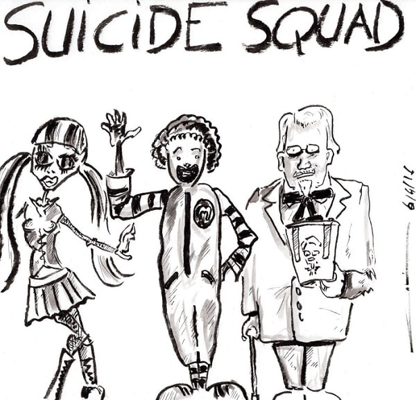 Colin-Gribouille-l’Actu-Suicide-Squad-change-son-fusil-dépaule  