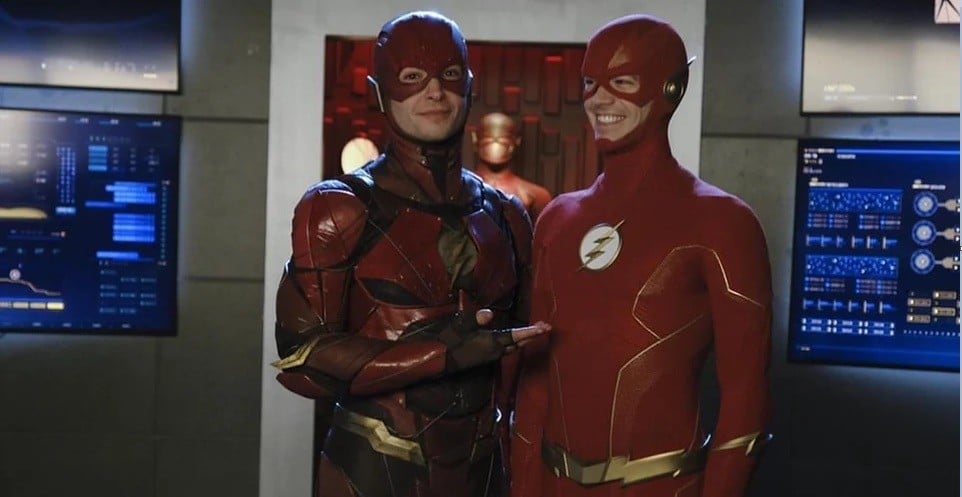 ezra-miller-and-grant-gustin-the-flash-on-crisis-on-infinite-earths  